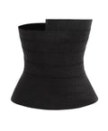 Black bandage waist trimmer
