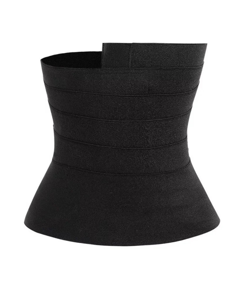 Black bandage waist trimmer